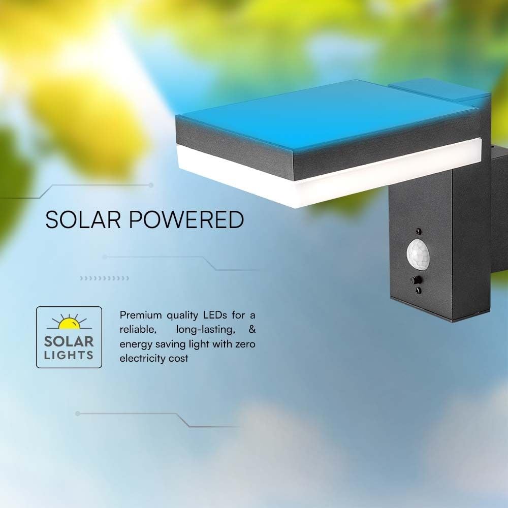 V-TAC Lampy solarne – lampa solarna – IP54–220 lumenów – 3000 K