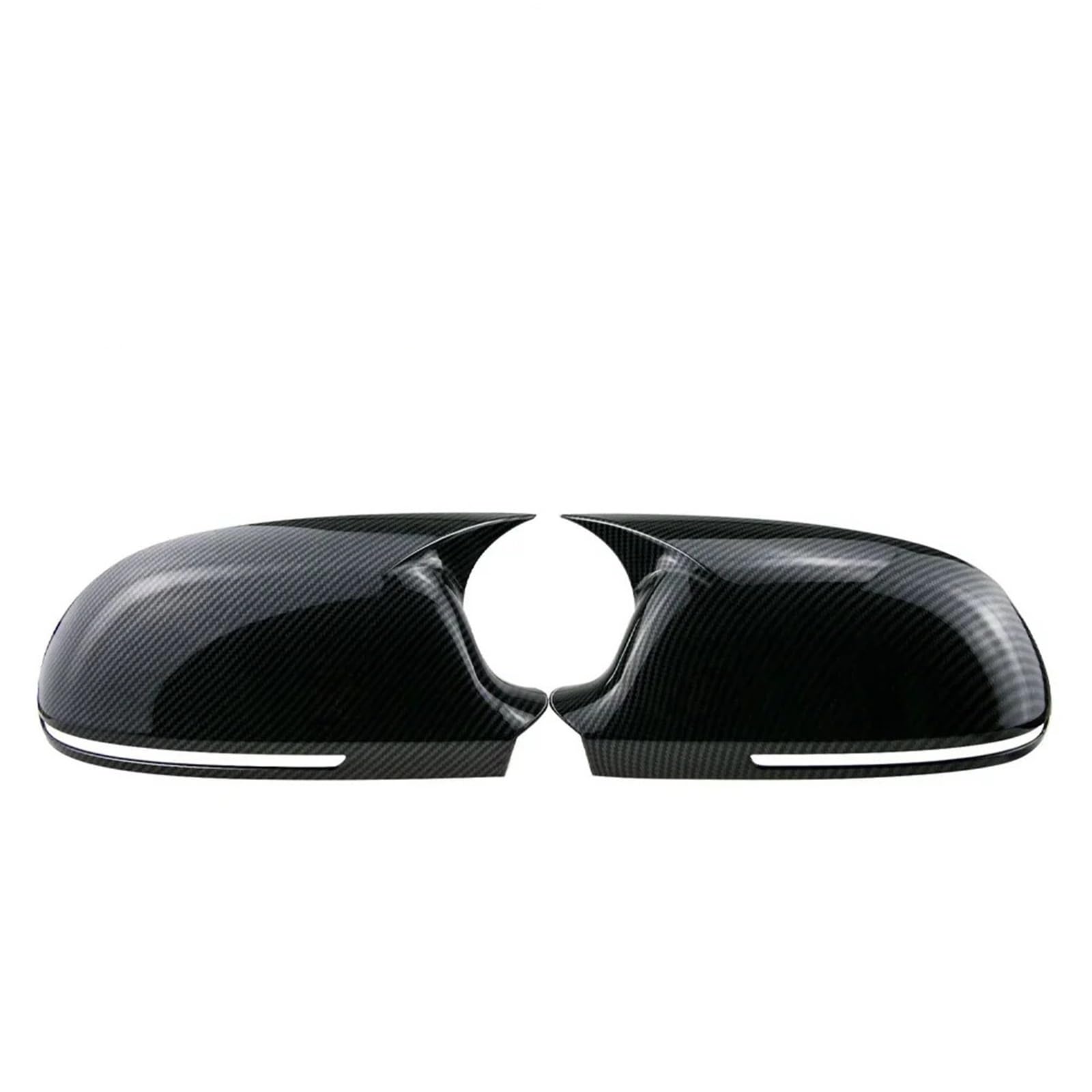 Calotte Specchietti,Copertura Specchietto Retrovis Adatto for Audi A3 8P A4 A5 Copertura specchietto retrovisore laterale for auto Tappo ala Guscio alloggiamento portiera esterna(Type A Carbon)
