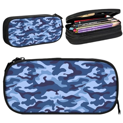 Black Camo Pencil Case with Large Capacity - $9.99