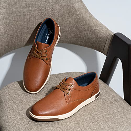 JOUSEN Men's Business Casual Shoes Dress Sneakers Brown 10.5 Q06 - image 9