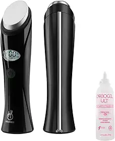Aparelho Facial RF Quente e Frio 3 em 1 Íons e Vibração Skincare