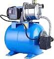 PANRANO 1.6HP Shallow Well Pump with Pressure Tank, 1600GPH Water Transfer Garden Pump Stainless Steel Water Booster Jet Pump for Farm Lawn Irrigation Yard