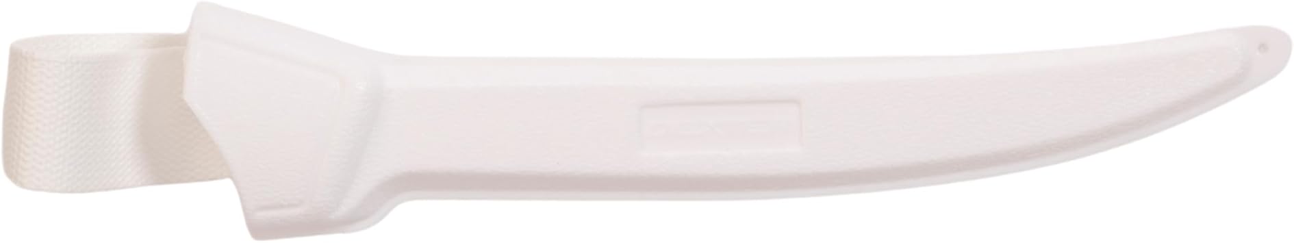 Dexter-Russell WS-1 Knife Scabbard for 6"9" Straight Blade Fillet Knives, Hard Plastic Sheath with Belt Loop & Drain Holes, Durable White Polypropylene for Chef & Fish Prep Gear, Made in USA