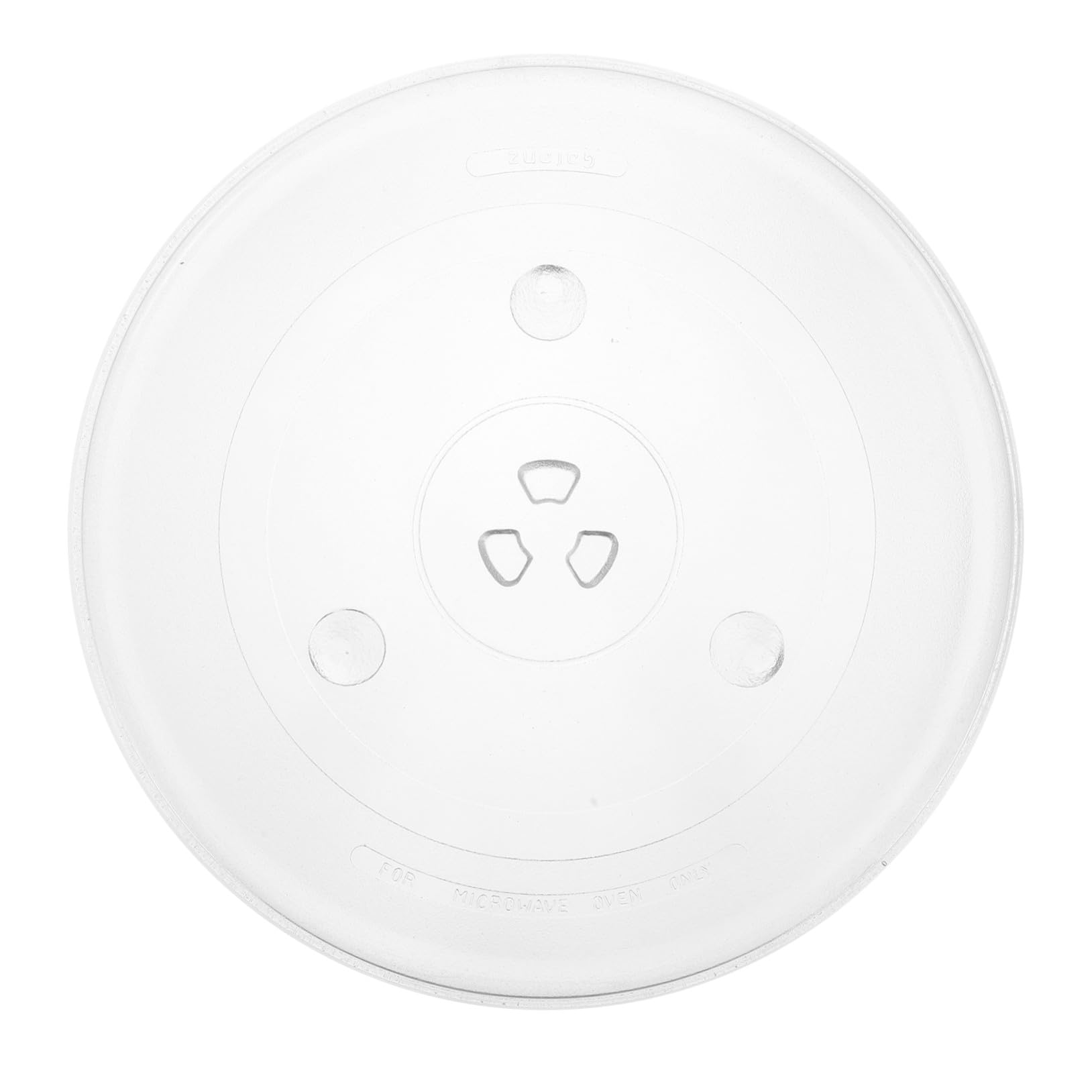 iplusmile Plato Giratorio de Vidrio Grueso para Microondas y Horno Plato de Cocina Resistente con Ranuras para Estable Repuesto Compatible con Múltiples Marcas y Modelos