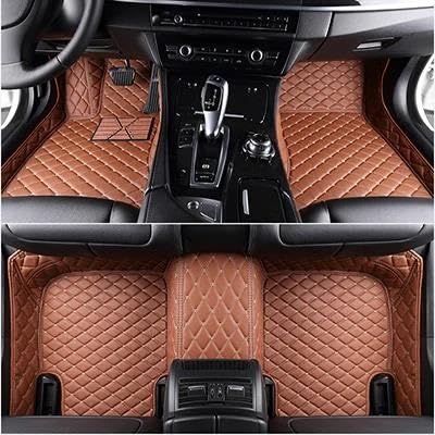 Auto Fussmatten Für F01 7 Serie 2008 2009 2010 2011 2012 2013 2014 2015 Jahr Auto Innen Details Zubehör Custom Car Fußmatten Fußmatten Automatten(Braun)