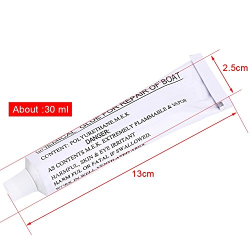 Vgeby Pvc Patch Repair Kit, 3Pcs Pvc Patch + Glue Pvc Repair Tool For Inflatable Boat Kayak Canoe Waters Toy #TOP3