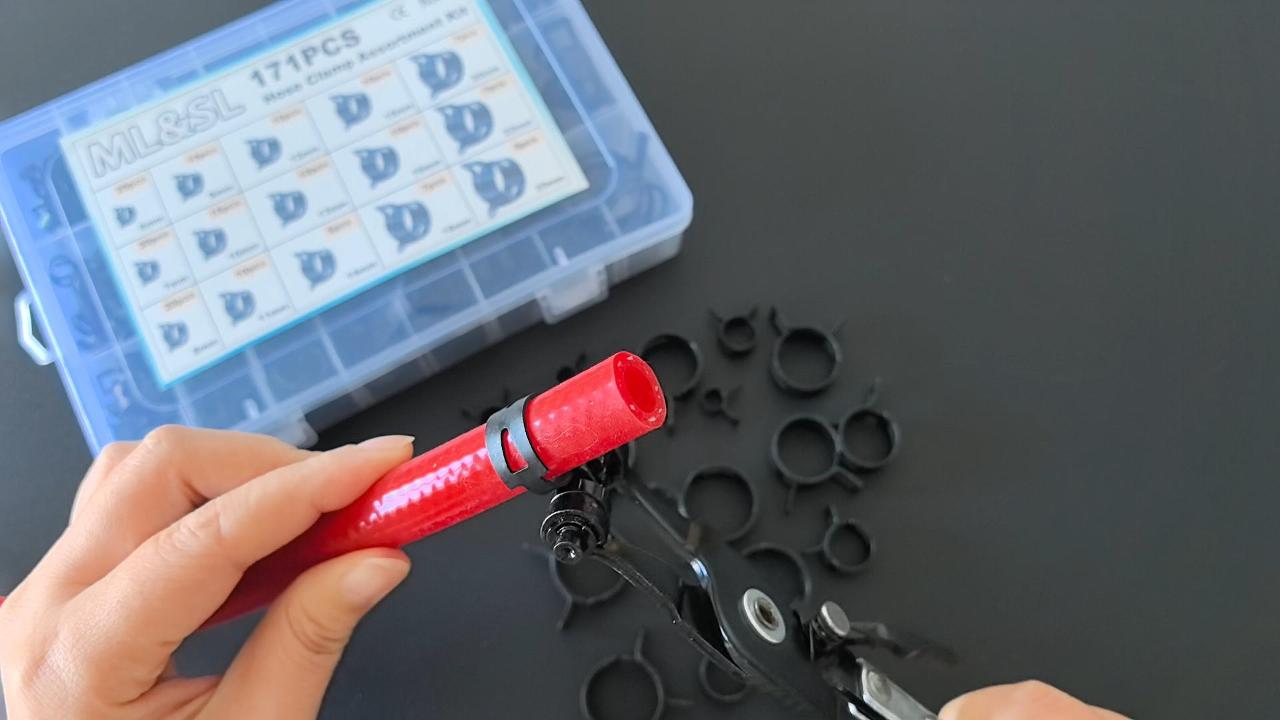 Lot De 171 Colliers De Serrage à Ressort 6-25mm Avec Pince - Acier Résistant Pour Tuyaux Carburant, Air, Eau