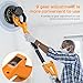 Drywall Sander with Vacuum Dust Collector, LED Light, 9 Variable Speed, Collapsible & Extendable Handle, Popcorn Ceiling Removal Tool, Drywall Sander with Vacuum for Wall Texture Elimination