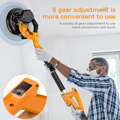 9-Speed Drywall Sander with LED Light