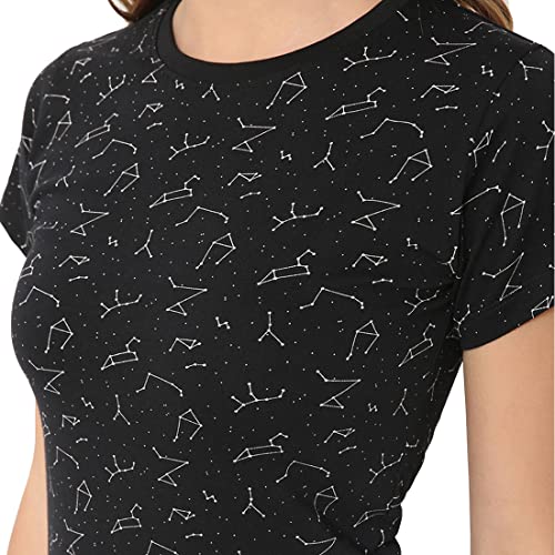Image of Bewakoof Women Printed Half Sleeve Round Neck T-Shirt