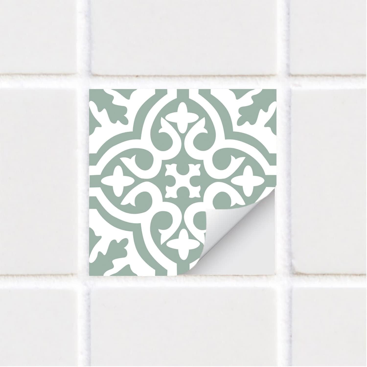 Zambuph Floor Pops 15X15cm Peel and Stick Tile Chris Loves Julia Stylish Backsplash Vibrant Matte Finish Renters Floorpops Ugly, 50pcs