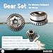 Asaki Gear Set Compatible with Mercury Outboard 30-115 hp 43-859472A3+43-44484+43-850034T (30T/13T/30T)