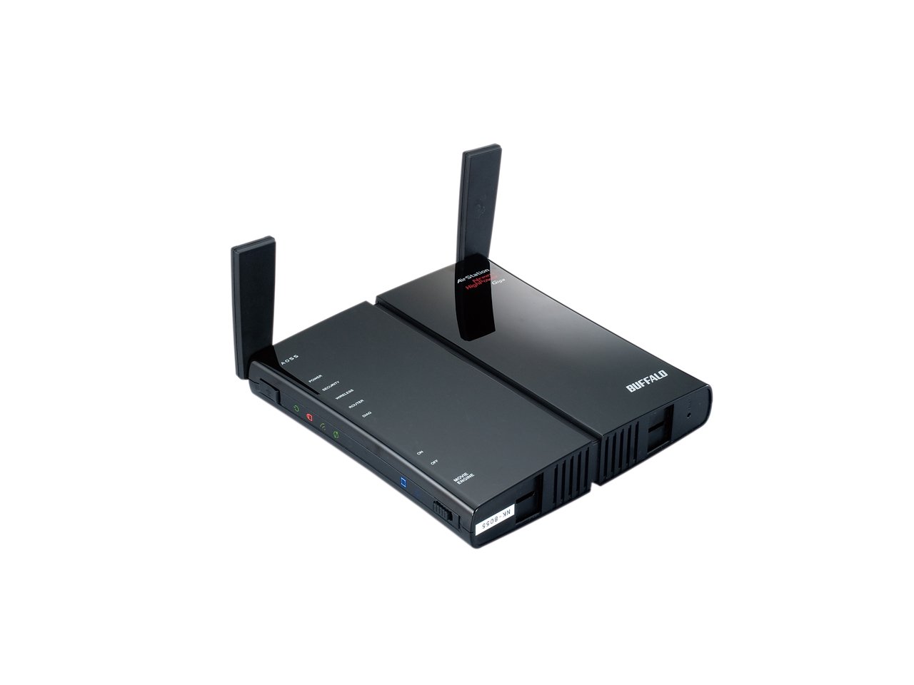 Buffalo AirStation WZR-HP-G300NH - Router (10, 100, 1000 Mbit/s, 10/100/1000Base-T(X), 802.11b, 802.11g, 802.11n, Ethernet (RJ-45), 2.0, IEEE 802.11b, IEEE 802.11g, IEEE 802.11n, IEEE 802.3, IEEE 802.3ab, IEEE 802.3u) Negro