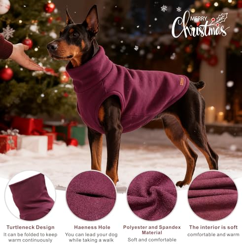 Mosucoirl Sweater für Hunde Pullover Hundebekleidung Schildkröten Hunde Sweatshirt Dicke Warme Hundepullover Pullover Hundemantel für kleine mittlere große Hund XS-4XL