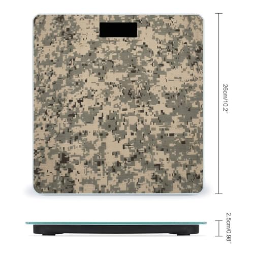 Báscula Digital de Baño Camuflaje Army con Pantalla LCD miniatura 2