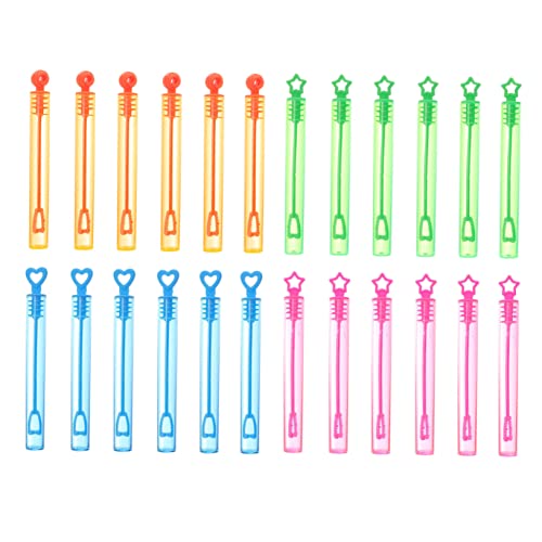 BESPORTBLE 24Pcs Bubble Wands Mini Bubble for Summer Fun for Birthday Parties and Imaginative Games for Boys of All Ages