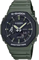 Relógio CASIO G-SHOCK masculino anadigi verde GA-2110SU-3ADR