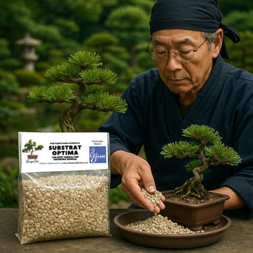 Substrat Granulat für Bonsai BonsaiPro Optima, gebrauchsfertig, geeignet für alle Arten von nicht sauerstoffhaltigen Pflanzen