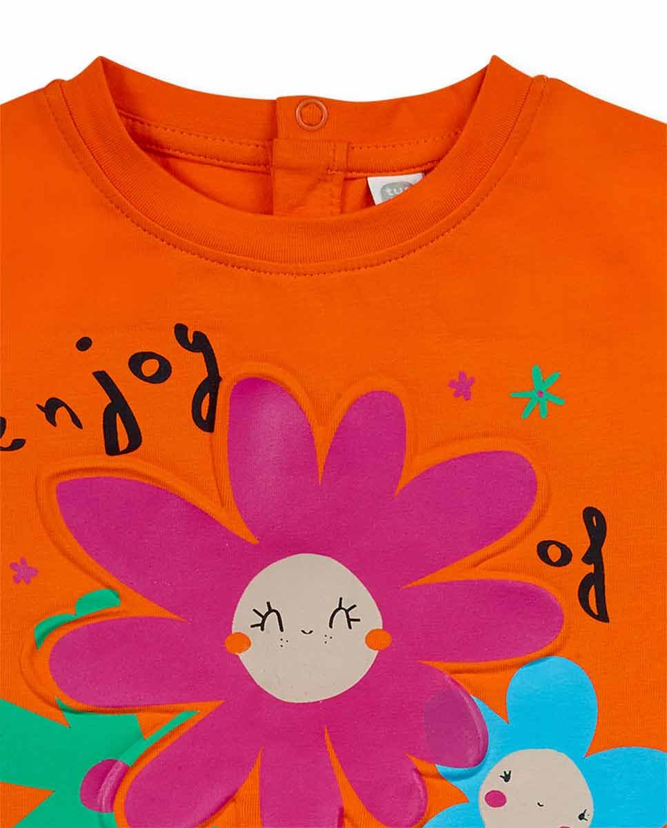 Tuc Tuc Camiseta Punto de niña Color Naranja colección treking Time