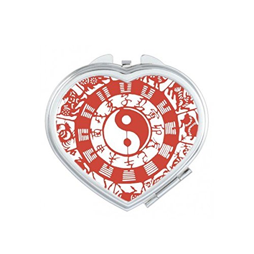 Miroir de poche Chine Taiji pour vos retouches maquillage rapides et élégantes en voyage