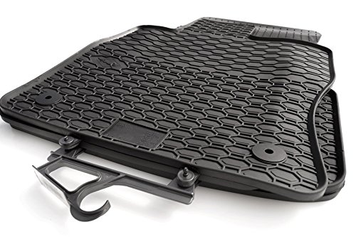 Gummimatten Original Qualität Gummi Fußmatten 4-teilig schwarz