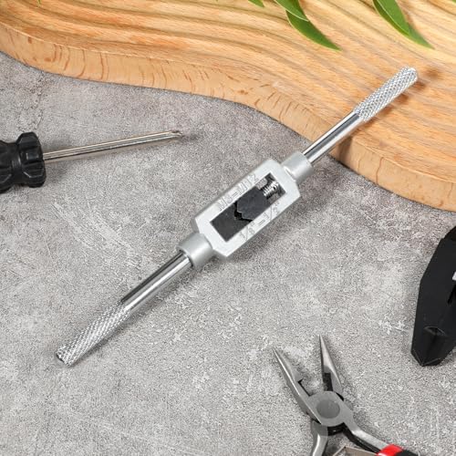 Image of Psyqtsuary M3-M 12 Adjustable Tap Wrench Handle, 1 /16 inch-1 /2 inch Reamer Steel Adjustable Wrench Hand Tool, Hand Taps Holder Tapping Reamer Tools Professional Tapping Wrenchs Tool for Machinist Repair