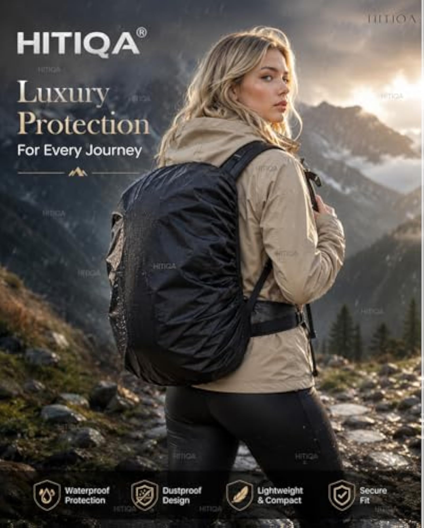 Rain Cover for Backpack, Waterproof Travel Accessory