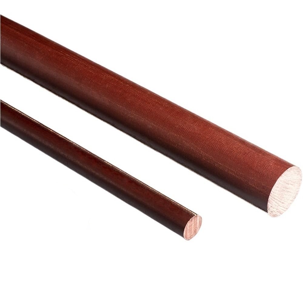 2 Stück 0,5 m lange Hochleistungs-Laminatstangen, Phenolmaterial-Zusammensetzungsstab for den Ingenieurbereich(25X500mm)