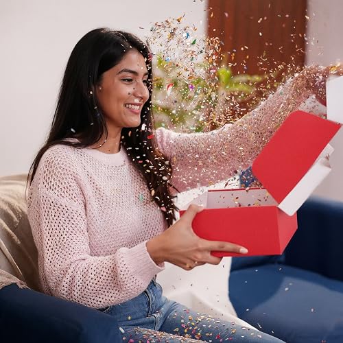 Image of Oye Happy - Romantic Glitter Hamper | Surprise Glitter Love Gift Box with 8 Romantic Gifts | Cute Couple Gift for Anniversary, Valentine's Day & Special Moments