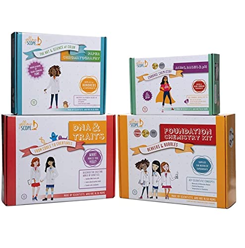 Yellow Scope Science Kits - 4 Pack Bundle