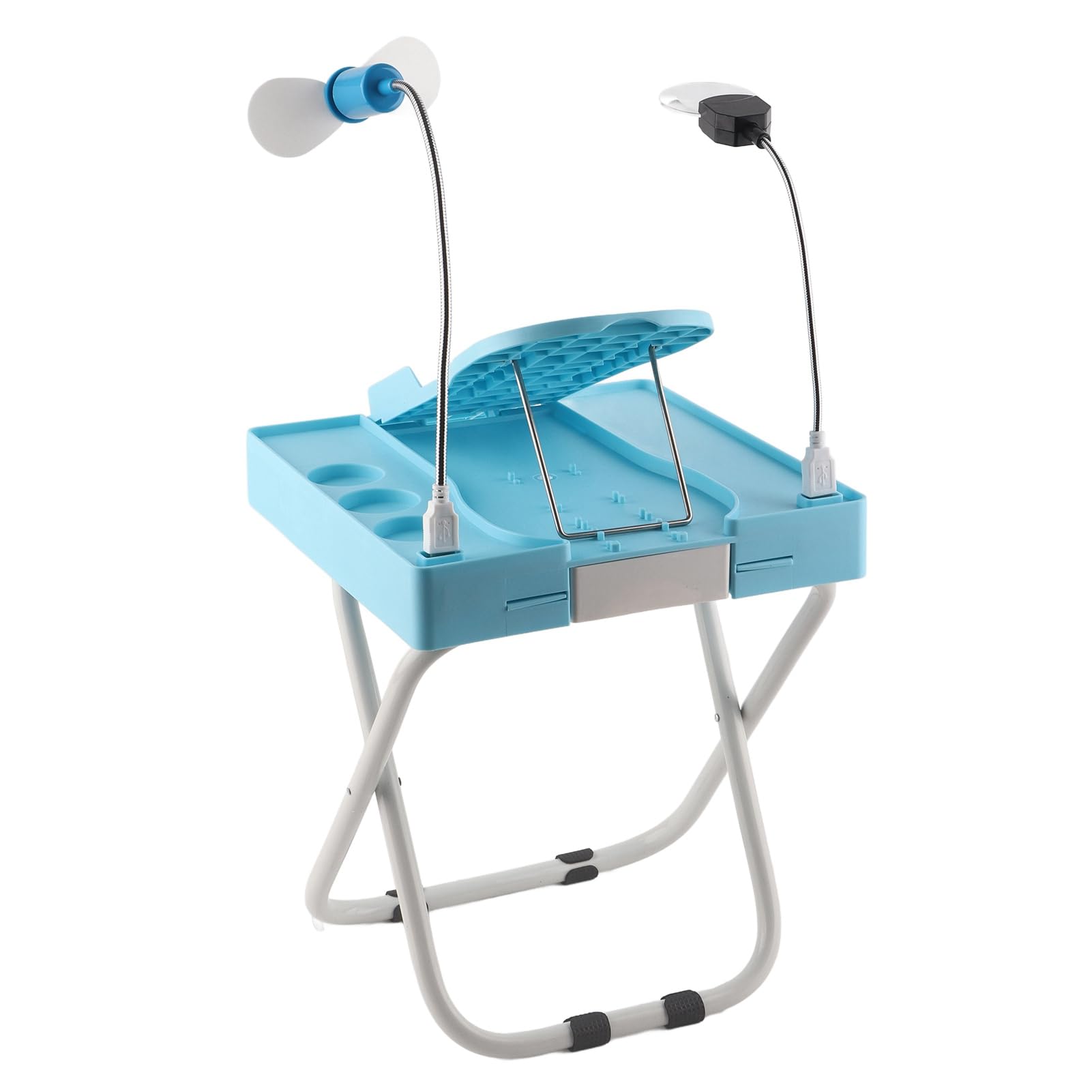 Soporte para Pies de Pedicura, Reposapiés para Pedicura Razonable Robusto Estable Ajustable Fiable Fácil Almacenamiento con Lupa LED Ventilador de Secado para Salón de Uñas para el Hogar