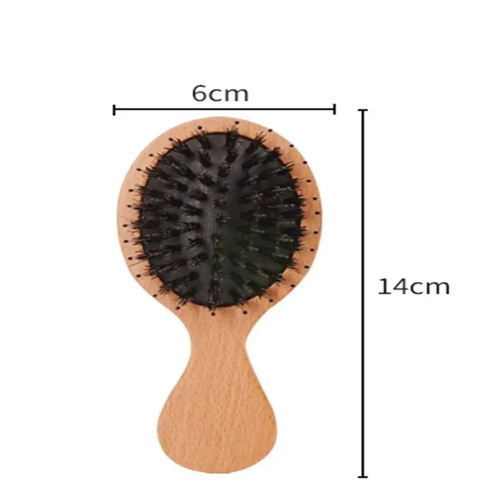 Schönheit Haarbürste Kopfhaut Massage Haar Bürste Kamm Wildschwein Borsten Holz Oval Anti-statische Paddel Haar Styling Werkzeug