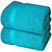 Infinitee Xclusives– Luxury Bath Sheets Towels – 2 Pack 600 GSM (35X70 Inches)– 100% Ring Spun Cotton Large Bath Towels for Bathroom (Serene Teal, Bath Sheet Pack of 2)