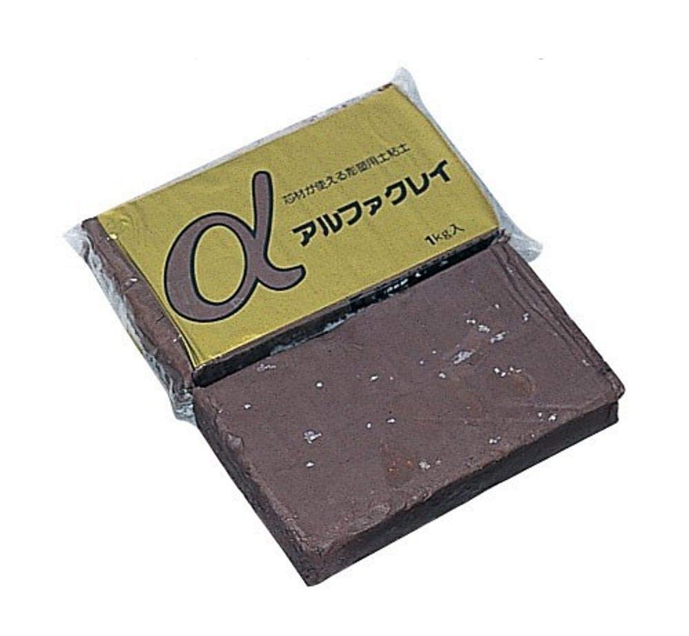 Amazon | 彫塑用土粘土 アルファクレイ(土粘土) 1kg ニューセピア