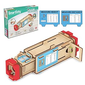 Smartivity Telescope STEM DIY Toys for Kids 8 to 14 Years | Measure Hight & Distance | Best Birthday Gifts for Boys & Girls Age 8,10,12,14 | Science Toy, Education & Construction Based Fun Toy