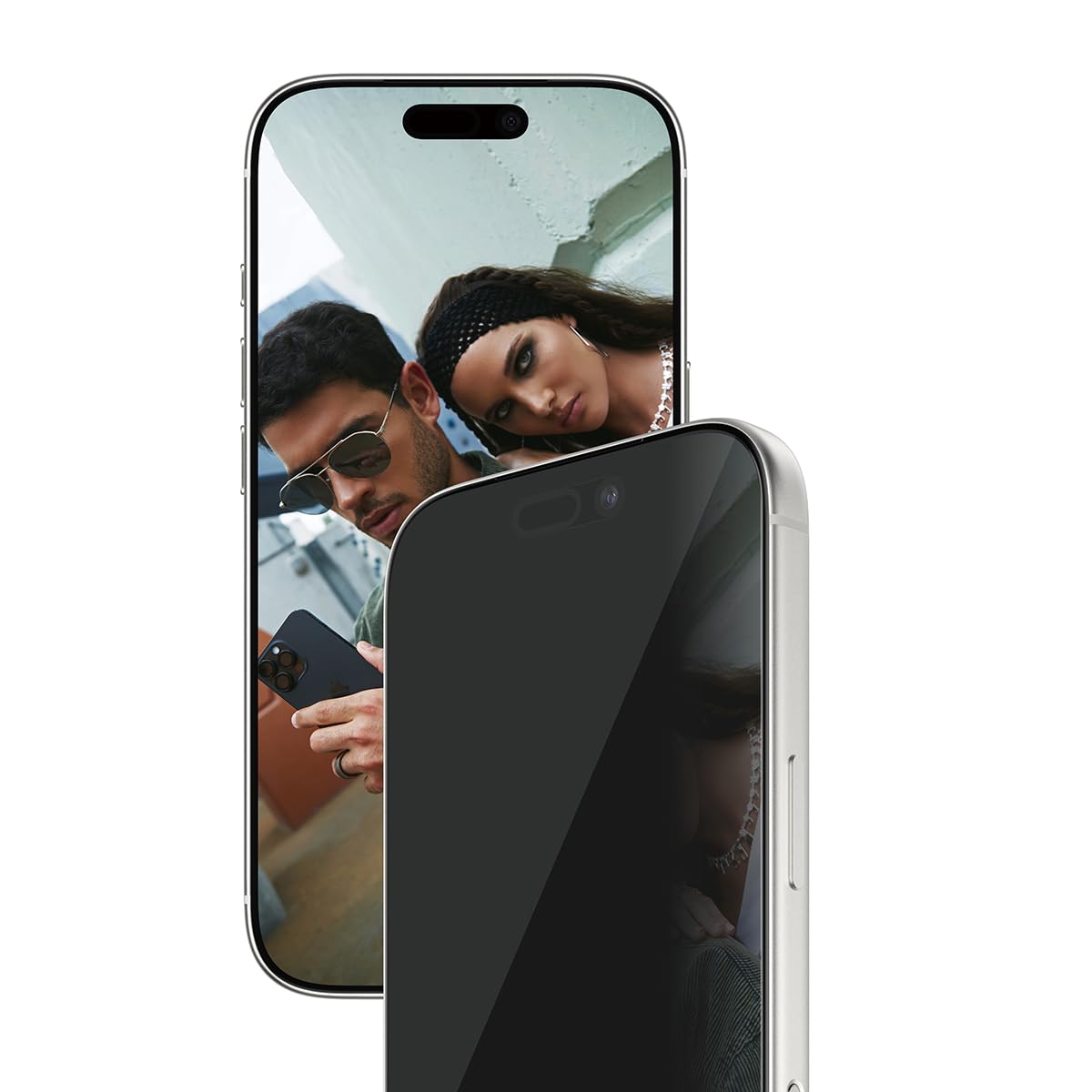Protector de pantalla completa de cristal blindado de PanzerGlass de 6,3 pulgadas, filtro de privacidad, protección antibluelight contra caídas y arañazos con fácil alineación