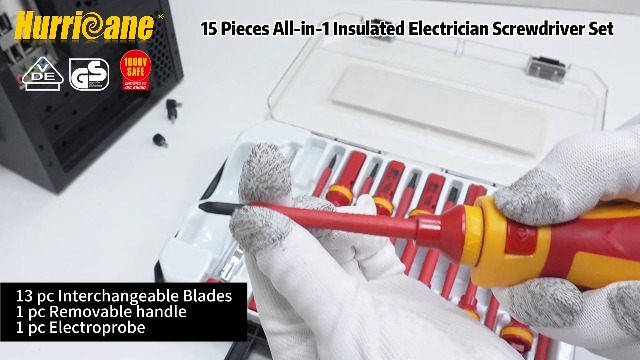 Amazon.com: HURRICANE 1000V Insulated Screwdriver Set, 15 Piecse