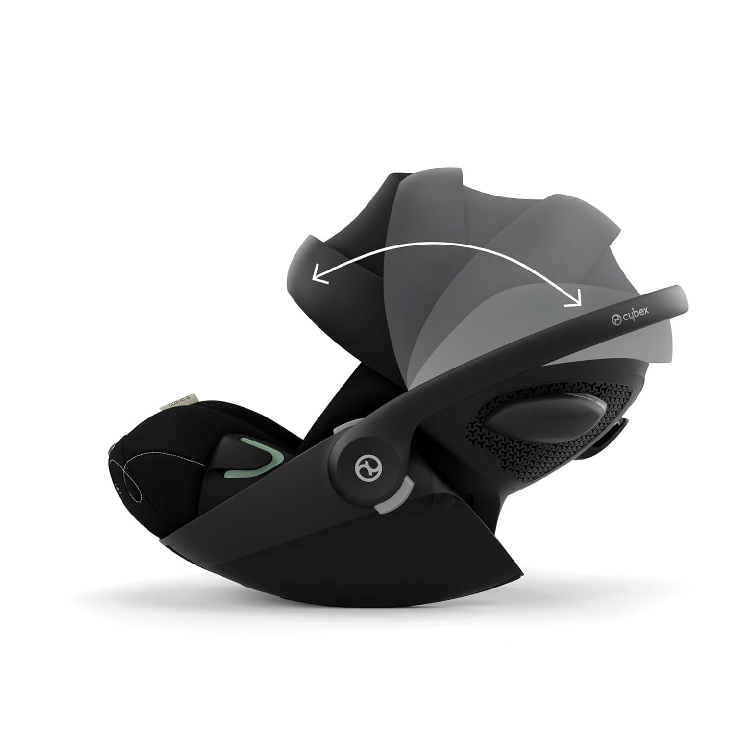 CYBEX Gold EOS Lux Carrozzina 2 in 1, dalla nascita fino a 22 kg (circa 4 anni) inclusivo EOS Adapter e CYBEX Cloud G i-Size, Moon Black