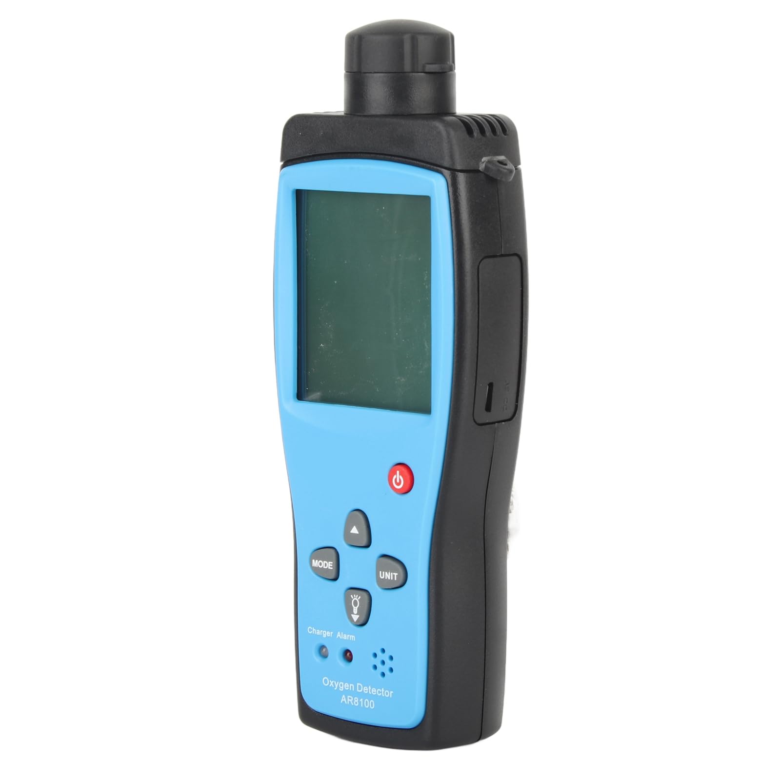 AR8100 Detector de oxígeno portátil y medidor de O2 - Monitor de Gas electroquímico Recargable para Uso Industrial y Exterior - 100-240 V - Pantalla LCD retroiluminada y
