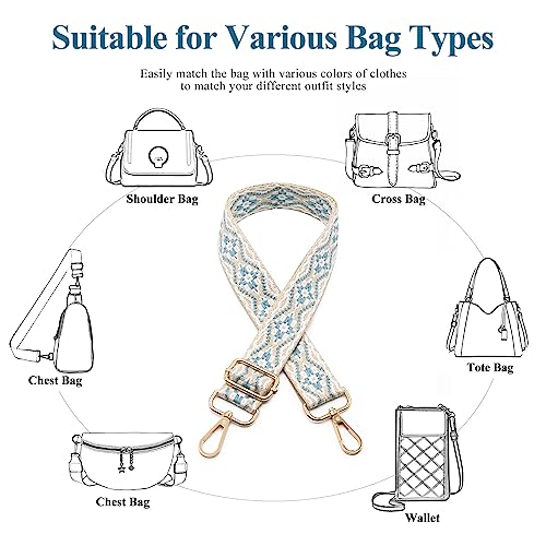 Image of Long Keeper Wide Purse Strap - Adjustable Shoulder Strap Crossbody Handbag Replacement Bag Strap Guitar Straps