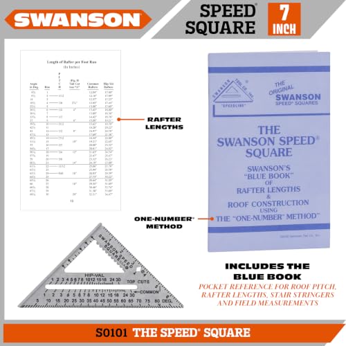 Swanson Speed Square, 7 in. Aluminum Layout Square with Blue Book - image 3