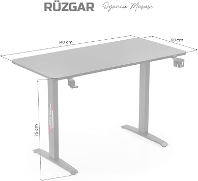 xDrive Rüzgar Oyuncu Masası Siyah (140x60)