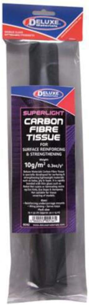 Deluxe Materials 75 x 33cm Superlight Carbon Fibre Tissue # BD62