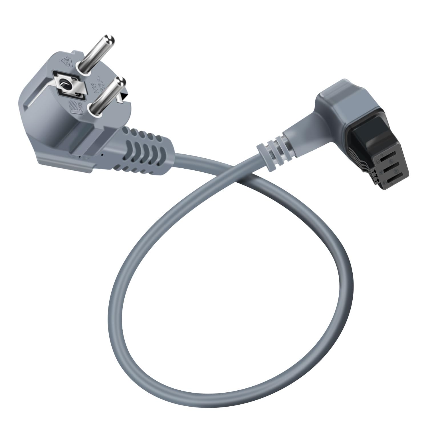 Cable Lavavajillas 10A 250V Cable de Alimentación para Lavavajillas Compatible con Bosch,Siemens, Recambio 645033 00645033 Aplica a Balay, Gaggenau, Neff, Gorenje, Pitsos (1.8m)