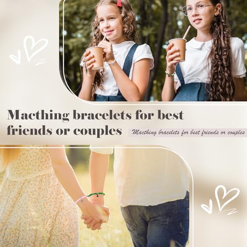 Green and Pink Friendship Matching Bracelets-Crown Witch Hat Matching Bracelets-BFF Couples Accessories, for Fans' Birthdays, and Party Favors Gifts for Fans3