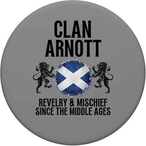 Miniatura 3 de Arnott Clan Scottish Family Name Scotland Heraldry PopSockets Standard PopGrip