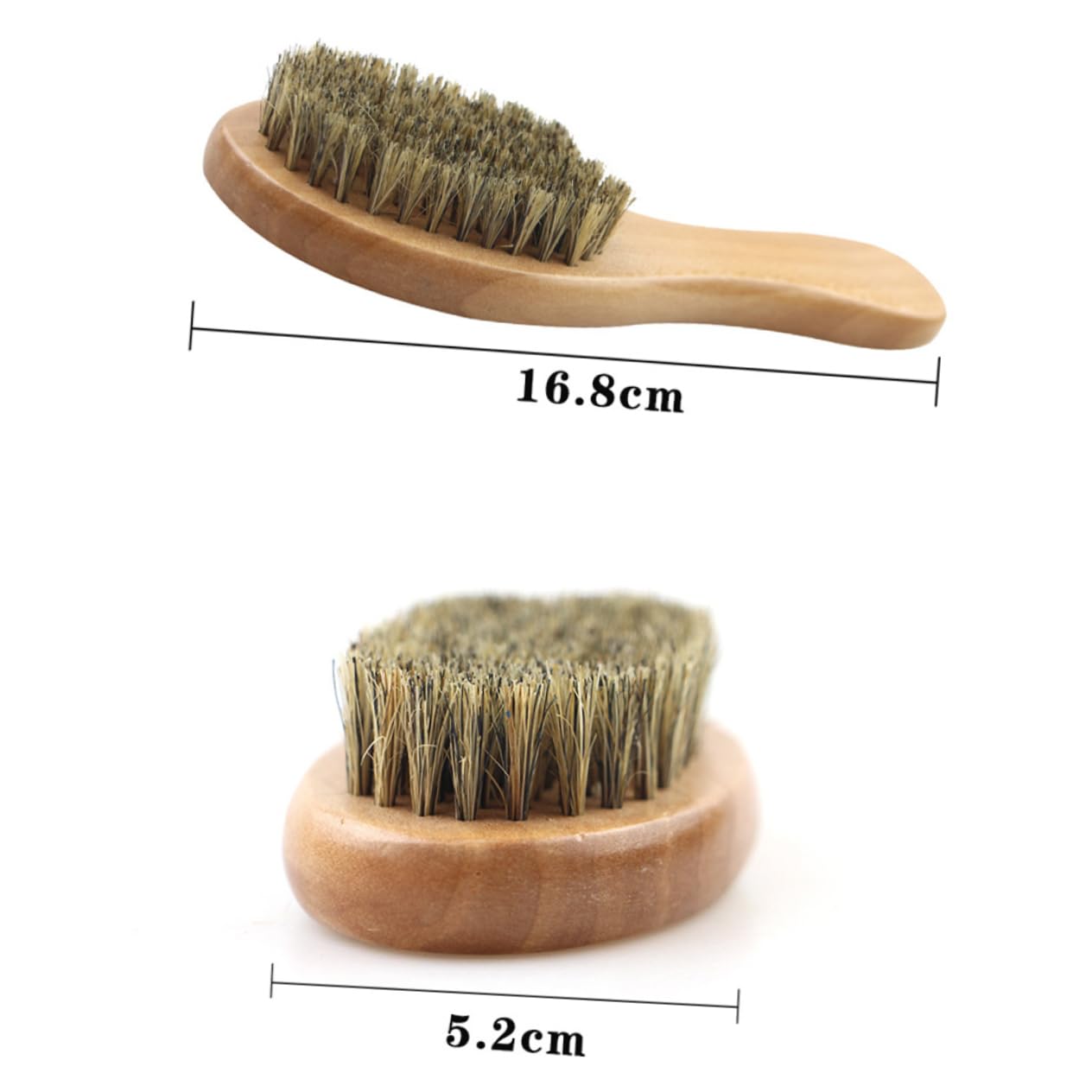 FOYTOKI Beard Set for Men 2pcs Beard Bristle Brush Comb Beard Styling Tool for Mustache and Beard Beard Grooming Kit