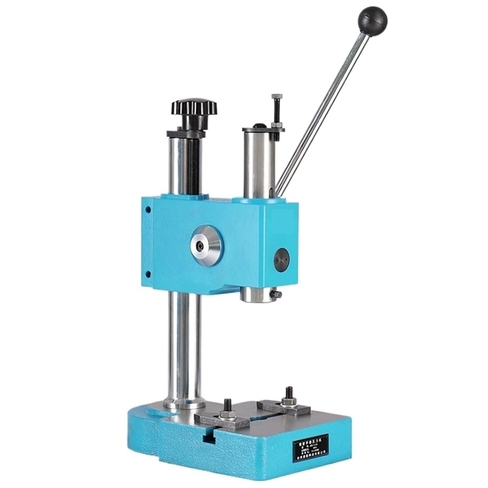 Máquina de prensa manual resistente, prensa de eje tipo resorte para remachar, perforar y doblar, herramienta de banco para uso industrial (estándar de 0,5 A)