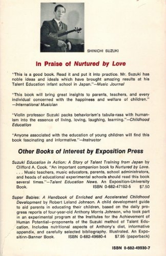 Nurtured by Love: The Classic Approach to Talen... B0006DXEWC Book Cover
