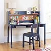 Martha Stewart Kids Desk with Hutch and Chair Set by Guidecraft Navy Kids Wooden Study Table with Storage and Corkboard Wood Bedroom or Furniture Set for Boys